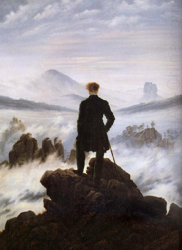 The walker above the mists, Caspar David Friedrich